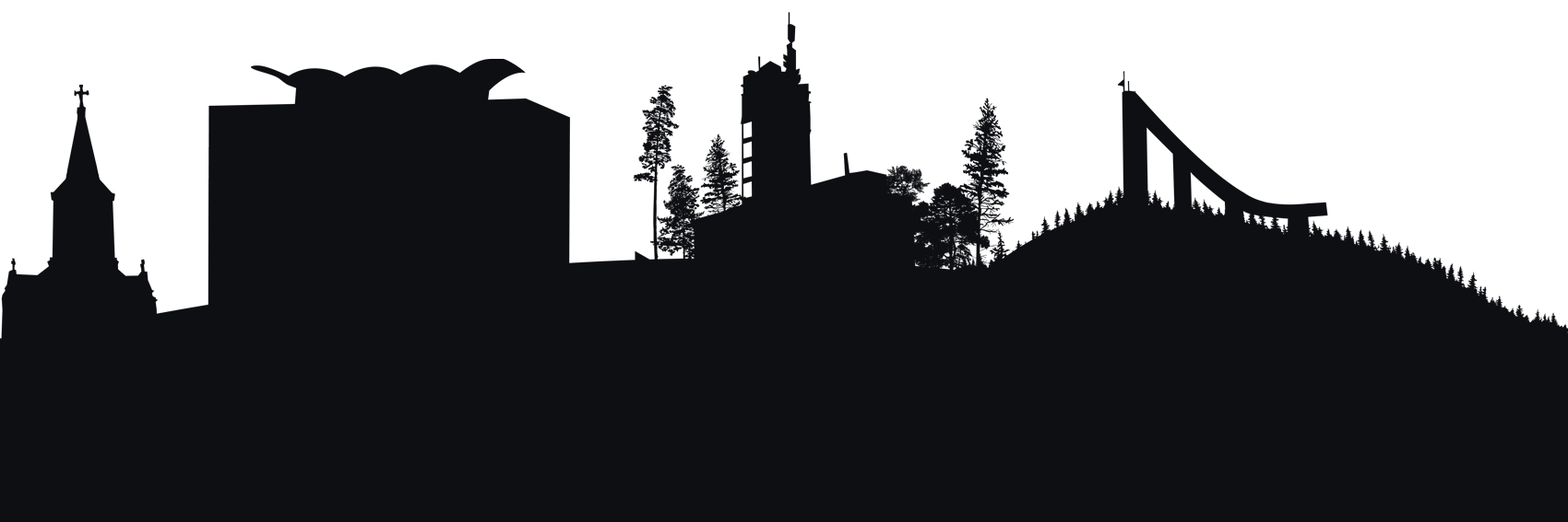 Jyväskylä kaupunki silhuetti